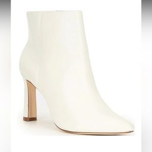 White ankle boots